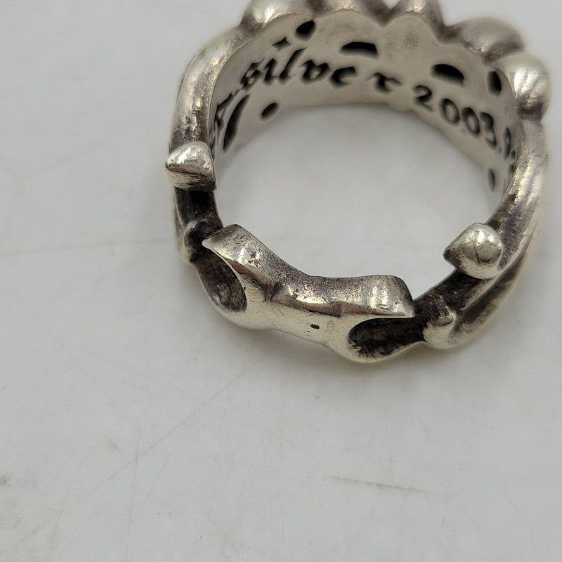 【中古品】【メンズ/レディース】 SA SILVER 925 FLORAL RING フローラル リング アクセサリー 指輪 192-260517-kh-25-izu カラー：シルバー 万代Net店