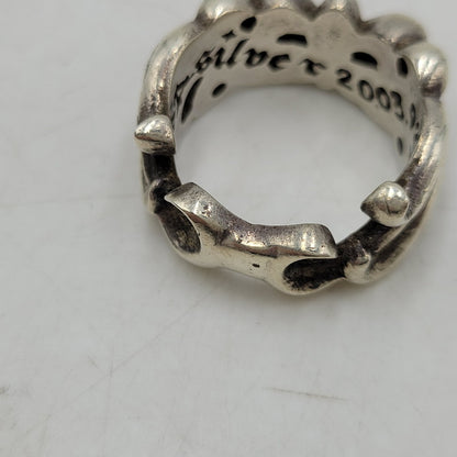 【中古品】【メンズ/レディース】 SA SILVER 925 FLORAL RING フローラル リング アクセサリー 指輪 192-260517-kh-25-izu カラー：シルバー 万代Net店