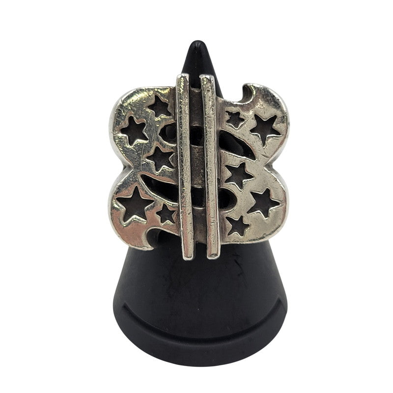 【中古品】【メンズ/レディース】 USED 925 DOLLAR STAR MOTIF RING ドラー スター モチーフ リング 指輪 アクセサリー 192-260509-cs-28-izu カラー：シルバー 万代Net店