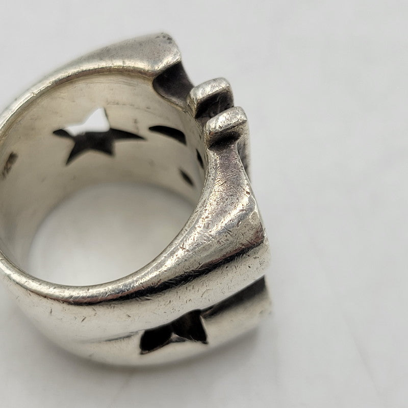 【中古品】【メンズ/レディース】 USED 925 DOLLAR STAR MOTIF RING ドラー スター モチーフ リング 指輪 アクセサリー 192-260509-cs-28-izu カラー：シルバー 万代Net店