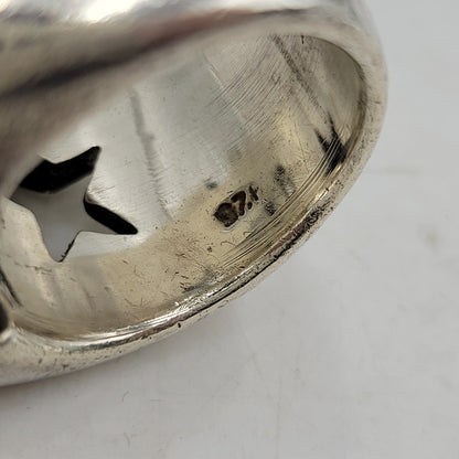 【中古品】【メンズ/レディース】 USED 925 DOLLAR STAR MOTIF RING ドラー スター モチーフ リング 指輪 アクセサリー 192-260509-cs-28-izu カラー：シルバー 万代Net店