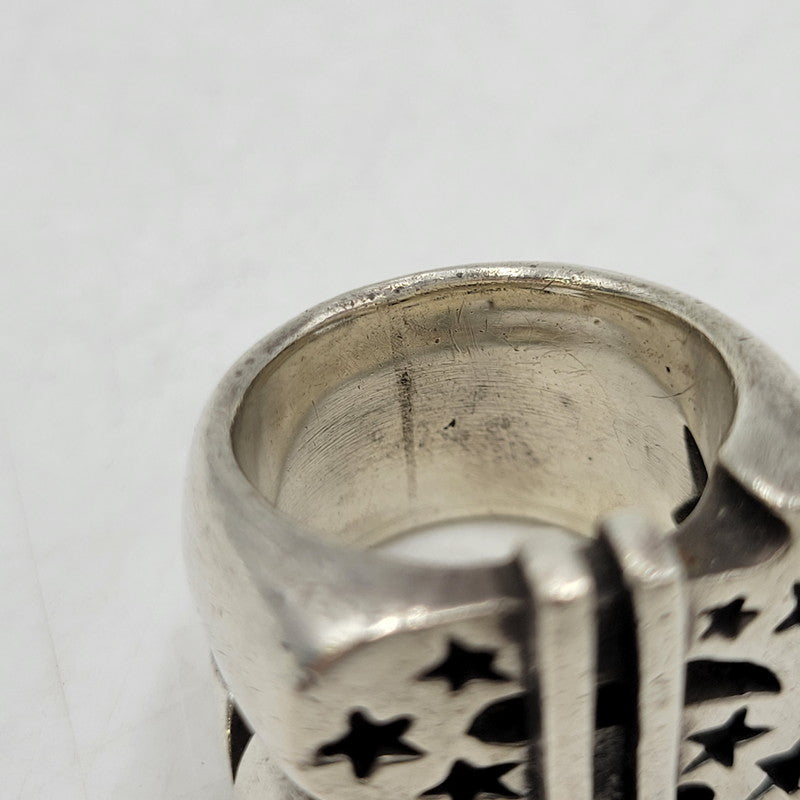 【中古品】【メンズ/レディース】 USED 925 DOLLAR STAR MOTIF RING ドラー スター モチーフ リング 指輪 アクセサリー 192-260509-cs-28-izu カラー：シルバー 万代Net店