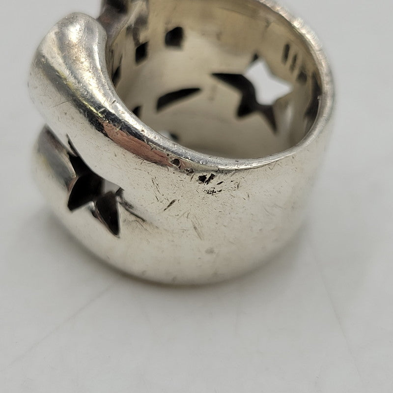 【中古品】【メンズ/レディース】 USED 925 DOLLAR STAR MOTIF RING ドラー スター モチーフ リング 指輪 アクセサリー 192-260509-cs-28-izu カラー：シルバー 万代Net店