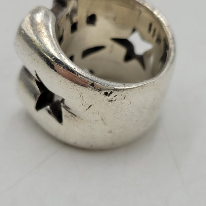【中古品】【メンズ/レディース】 USED 925 DOLLAR STAR MOTIF RING ドラー スター モチーフ リング 指輪 アクセサリー 192-260509-cs-28-izu カラー：シルバー 万代Net店