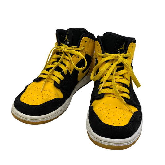 【中古品】【メンズ/レディース】 NIKE ナイキ 554724-035 AIR JORDAN エアジョーダン 1 RETRO MID レトロ ミッド NEW LOVE ニューラブ (2017) スニーカー シューズ 靴 160-260521-ya-03-izu サイズ：26cm カラー：Black / Varsity Maize / White 万代Net店