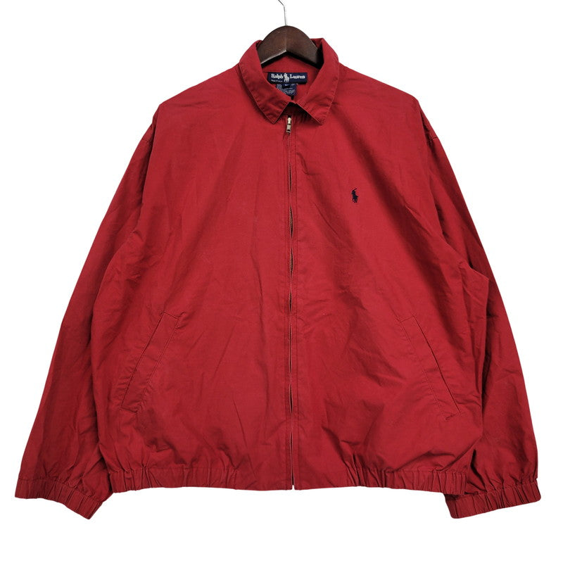 【中古品】【メンズ】 RALPH LAUREN ラルフローレン USA製 NAVY PONY SWING TOP ネイビー ポニー スウィングトップ アウター 146-260509-cs-16-izu サイズ：L カラー：レッド 万代Net店
