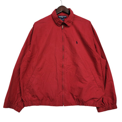 【中古品】【メンズ】 RALPH LAUREN ラルフローレン USA製 NAVY PONY SWING TOP ネイビー ポニー スウィングトップ アウター 146-260509-cs-16-izu サイズ：L カラー：レッド 万代Net店