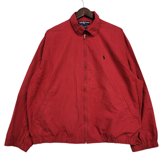 【中古品】【メンズ】 RALPH LAUREN ラルフローレン USA製 NAVY PONY SWING TOP ネイビー ポニー スウィングトップ アウター 146-260509-cs-16-izu サイズ：L カラー：レッド 万代Net店