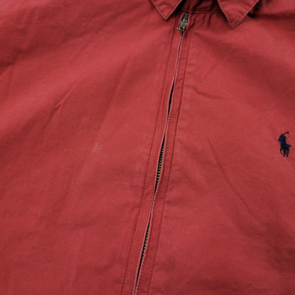 【中古品】【メンズ】 RALPH LAUREN ラルフローレン USA製 NAVY PONY SWING TOP ネイビー ポニー スウィングトップ アウター 146-260509-cs-16-izu サイズ：L カラー：レッド 万代Net店