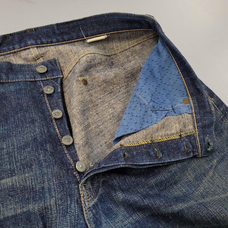 【中古品】【メンズ】 SUGAR CANE シュガーケーン BUTTONFLY DENIM PANTS ボタンフライ デニムパンツ 砂糖黍 ジーンズ ボトムス 156-260522-as-25-izu カラー：インディゴ 万代Net店