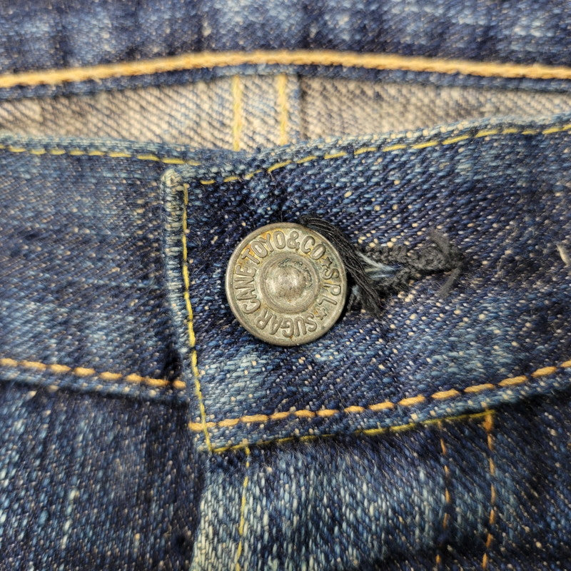 【中古品】【メンズ】 SUGAR CANE シュガーケーン BUTTONFLY DENIM PANTS ボタンフライ デニムパンツ 砂糖黍 ジーンズ ボトムス 156-260522-as-25-izu カラー：インディゴ 万代Net店