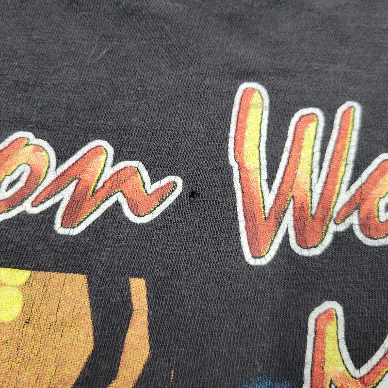 【中古品】【メンズ】 USED MILLION WOMAN MARCH 1997.10.25 PRINT S/S TEE ミリオンウーマンマーチ ショートスリーブ Tシャツ 半袖 146-260508-as-01-izu カラー：ブラック 万代Net店