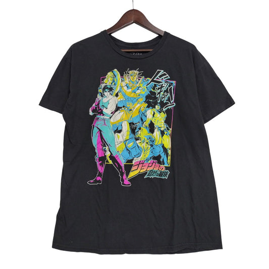 【中古品】【メンズ】 USED JOJO'S BIZARRE ADVENTURE ジョジョの奇妙な冒険 PRINT S/S TEE 21年製 第2部 プリント 半袖 Tシャツ 146-260522-as-27-izu サイズ：L カラー：ブラック 万代Net店