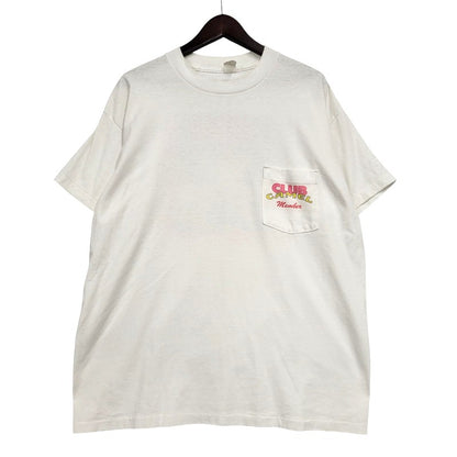 【中古品】【メンズ】 CAMEL キャメル 90S c1991 CLUB CAMEL WISH YOU WERE HERE POCKET SS TEE ポケット ショートスリーブ ティー トップス 半袖 146-260511-cs-20-izu カラー：ホワイト 万代Net店