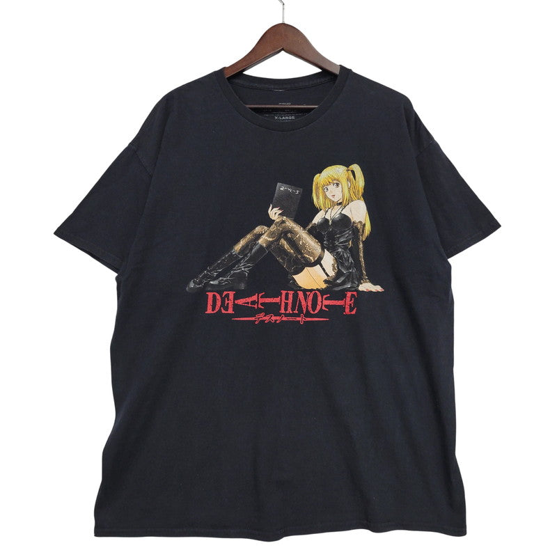 【中古品】【メンズ】 DEATH NOTE デスノート 00S 弥 海砂 ミサミサ PRINT SS TEE プリント ショートスリーブ ティー トップス 半袖 146-260511-cs-19-izu サイズ：XL カラー：ブラック 万代Net店