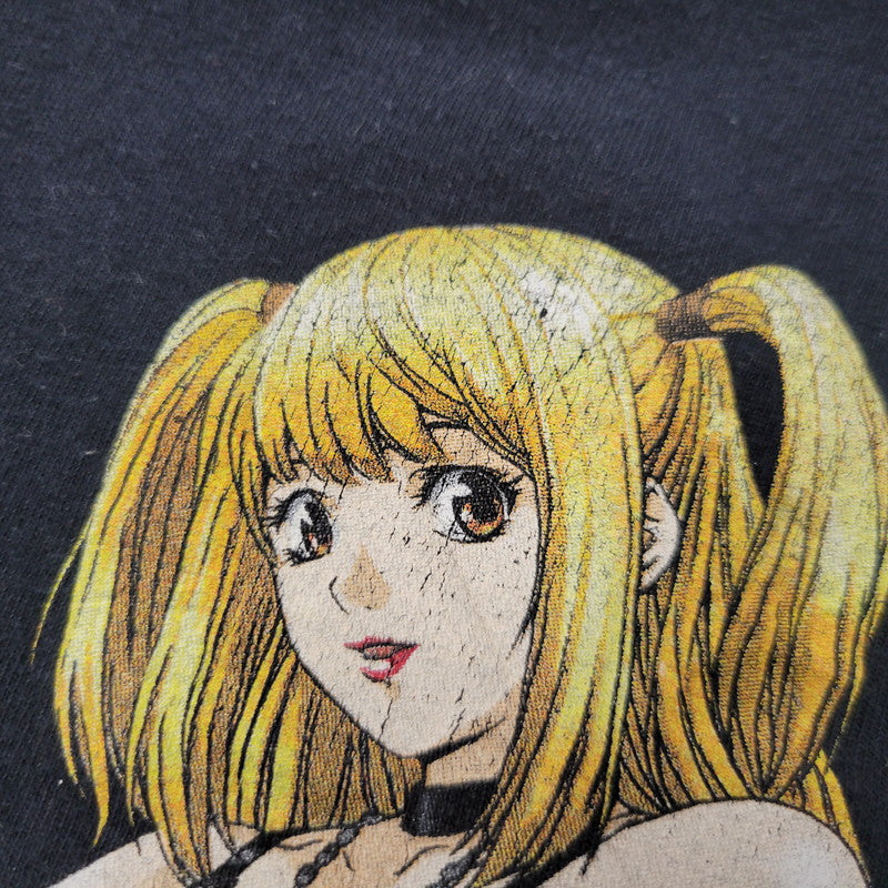 【中古品】【メンズ】 DEATH NOTE デスノート 00S 弥 海砂 ミサミサ PRINT SS TEE プリント ショートスリーブ ティー トップス 半袖 146-260511-cs-19-izu サイズ：XL カラー：ブラック 万代Net店