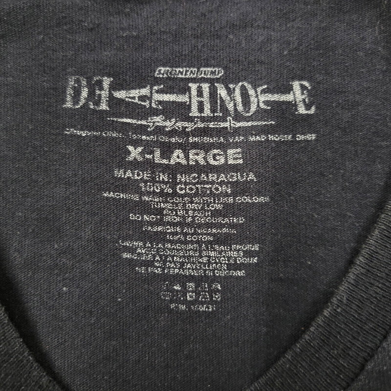 【中古品】【メンズ】 DEATH NOTE デスノート 00S 弥 海砂 ミサミサ PRINT SS TEE プリント ショートスリーブ ティー トップス 半袖 146-260511-cs-19-izu サイズ：XL カラー：ブラック 万代Net店