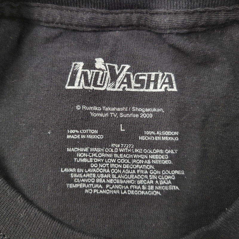 【中古品】【メンズ】 USED INUYASHA 犬夜叉 2009 00S PRINT S/S TEE プリント ショートスリーブ Tシャツ 半袖 146-260522-as-28-izu サイズ：L カラー：ブラック 万代Net店