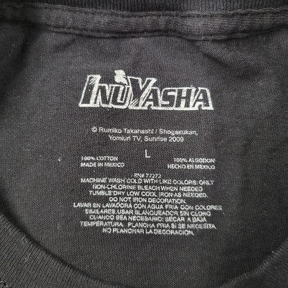 【中古品】【メンズ】 USED INUYASHA 犬夜叉 2009 00S PRINT S/S TEE プリント ショートスリーブ Tシャツ 半袖 146-260522-as-28-izu サイズ：L カラー：ブラック 万代Net店