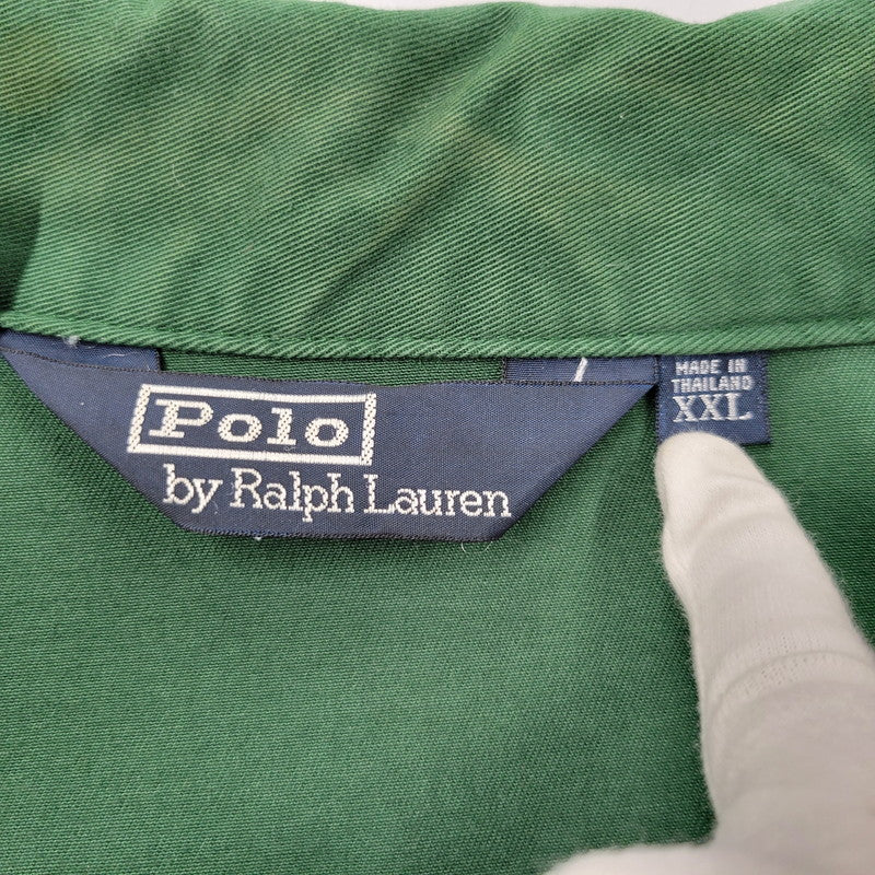 【中古品】【メンズ】 POLO BY RALPH LAUREN ポロバイラルフローレン 三角タグ タイ製 SWING TOP スウィングトップ アウター 146-260509-cs-19-izu サイズ：XXL カラー：グリーン 万代Net店