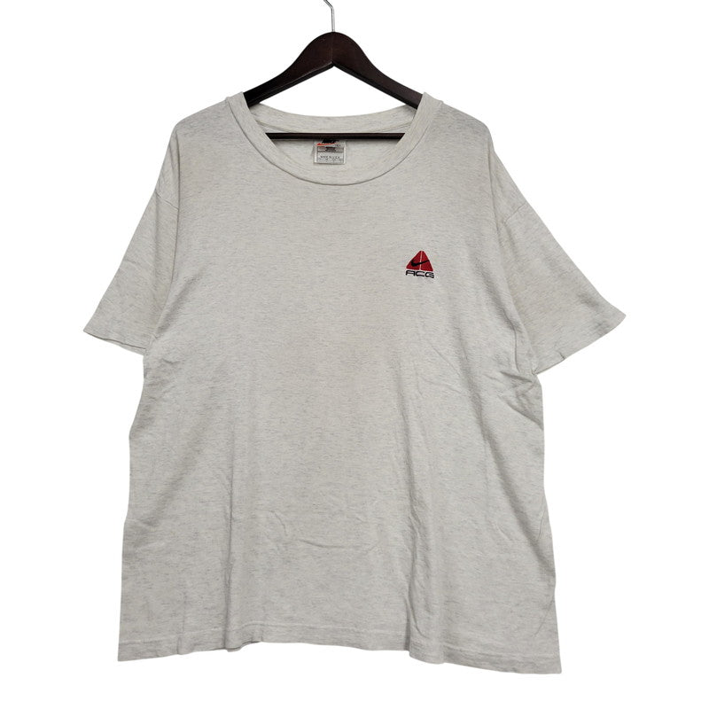 【中古品】【メンズ】 OLD NIKE オールドナイキ ACG LOGO S/S TEE ロゴ 刺繍 ショートスリーブ Tシャツ 白タグ USA製 半袖 146-260522-as-29-izu サイズ：L カラー：ホワイト系 万代Net店