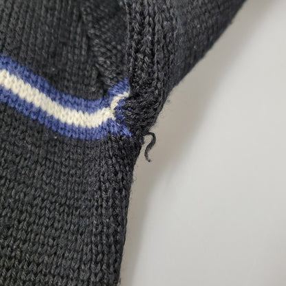 【中古品】【メンズ】 OLD STUSSY オールドステューシー S80 紺タグ 90-00S FRONT LINE KNIT フロント ライン ニット トップス 長袖 142-260511-cs-11-izu サイズ：L カラー：ブラック 万代Net店