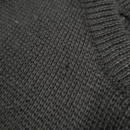 【中古品】【メンズ】 OLD STUSSY オールドステューシー S80 紺タグ 90-00S FRONT LINE KNIT フロント ライン ニット トップス 長袖 142-260511-cs-11-izu サイズ：L カラー：ブラック 万代Net店
