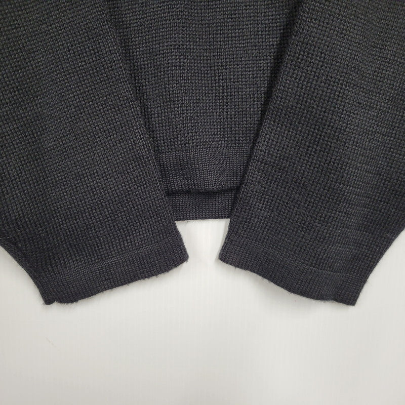 【中古品】【メンズ】 OLD STUSSY オールドステューシー S80 紺タグ 90-00S FRONT LINE KNIT フロント ライン ニット トップス 長袖 142-260511-cs-11-izu サイズ：L カラー：ブラック 万代Net店