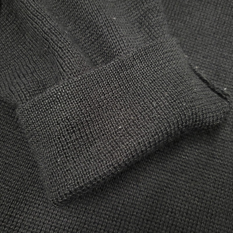 【中古品】【メンズ】 OLD STUSSY オールドステューシー S80 紺タグ 90-00S FRONT LINE KNIT フロント ライン ニット トップス 長袖 142-260511-cs-11-izu サイズ：L カラー：ブラック 万代Net店