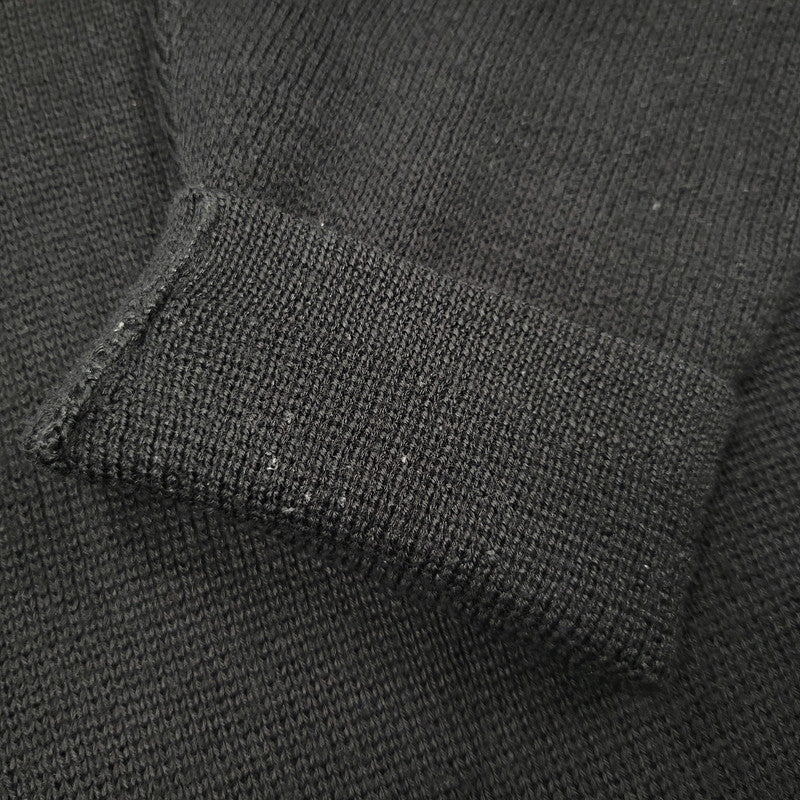【中古品】【メンズ】 OLD STUSSY オールドステューシー S80 紺タグ 90-00S FRONT LINE KNIT フロント ライン ニット トップス 長袖 142-260511-cs-11-izu サイズ：L カラー：ブラック 万代Net店