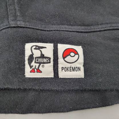 【中古品】【メンズ】 CHUMS×POKEMON チャムス×ポケモン ピカチュウ スウェット パーカー トップス 長袖 144-260509-cs-32-izu サイズ：Ｌ カラー：ブラック 万代Net店