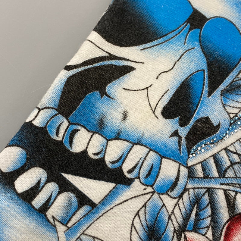 【中古品】【メンズ】 CHRISTIAN AUDIGIER クリスチャンオードジェー LINESTONE LA TEE ラインストーン エルエー ティー トップス 半袖 141-260522-cs-01-izu サイズ：S カラー：ホワイト 万代Net店