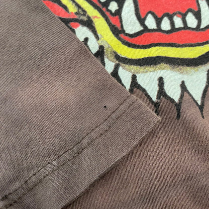 【現状渡し品】【レディース】 ED HARDY エドハーディ TIGERHEAD LS ONE-PIECE タイガーヘッド ロングスリーブ ワンピース 170-260522-cs-02-izu サイズ：L カラー：ブラウン 万代Net店