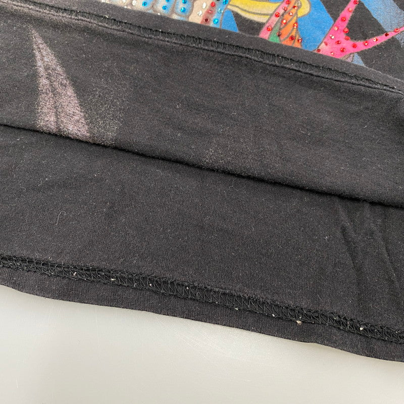 【中古品】【レディース】 DON ED HARDY ドン エドハーディ LINESTONE SCULL LS TEE ラインストーン スカル ロングスリーブ ティー トップス 長袖 168-260522-cs-04-izu サイズ：不明 カラー：ブラック 万代Net店