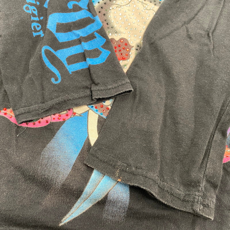 【中古品】【レディース】 DON ED HARDY ドン エドハーディ LINESTONE SCULL LS TEE ラインストーン スカル ロングスリーブ ティー トップス 長袖 168-260522-cs-04-izu サイズ：不明 カラー：ブラック 万代Net店