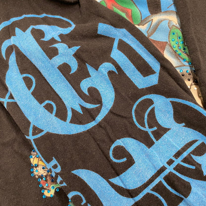 【中古品】【レディース】 DON ED HARDY ドン エドハーディ LINESTONE SCULL LS TEE ラインストーン スカル ロングスリーブ ティー トップス 長袖 168-260522-cs-04-izu サイズ：不明 カラー：ブラック 万代Net店