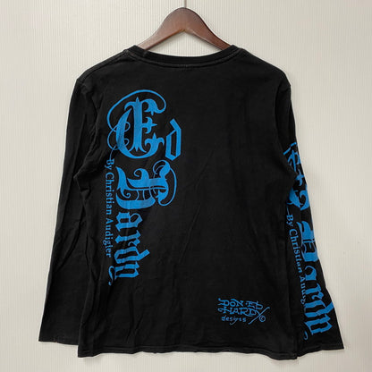 【中古品】【レディース】 DON ED HARDY ドン エドハーディ LINESTONE SCULL LS TEE ラインストーン スカル ロングスリーブ ティー トップス 長袖 168-260522-cs-04-izu サイズ：不明 カラー：ブラック 万代Net店