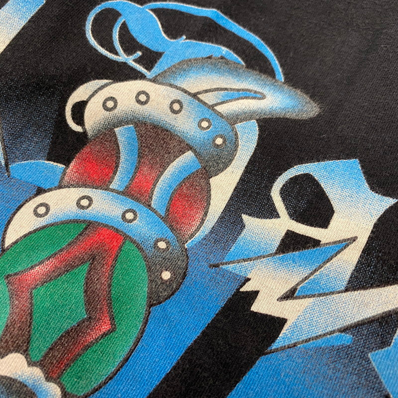 【中古品】【レディース】 DON ED HARDY ドン エドハーディ LINESTONE SCULL LS TEE ラインストーン スカル ロングスリーブ ティー トップス 長袖 168-260522-cs-04-izu サイズ：不明 カラー：ブラック 万代Net店