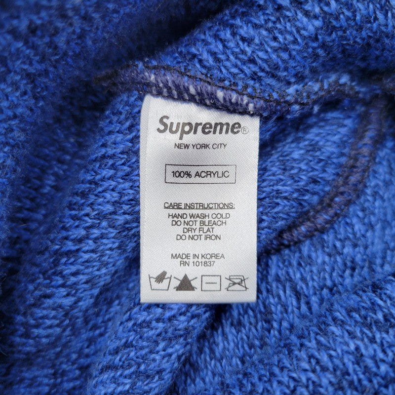 【中古品】【メンズ/レディース】 SUPREME シュプリーム 16AW MELANGE BEANIE メランジ ビーニー 帽子 185-260509-cs-21-izu サイズ：F カラー：ブルー 万代Net店