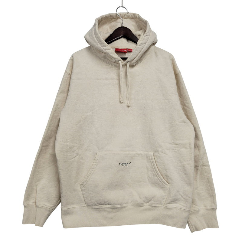 【中古品】【メンズ】 SUPREME シュプリーム 20AW MICRO LOGO HOODED SWEATSHIRT マイクロ ロゴ フーデッド スウェットシャツ トップス 長袖 149-260509-cs-22-izu サイズ：M カラー：ナチュラル 万代Net店