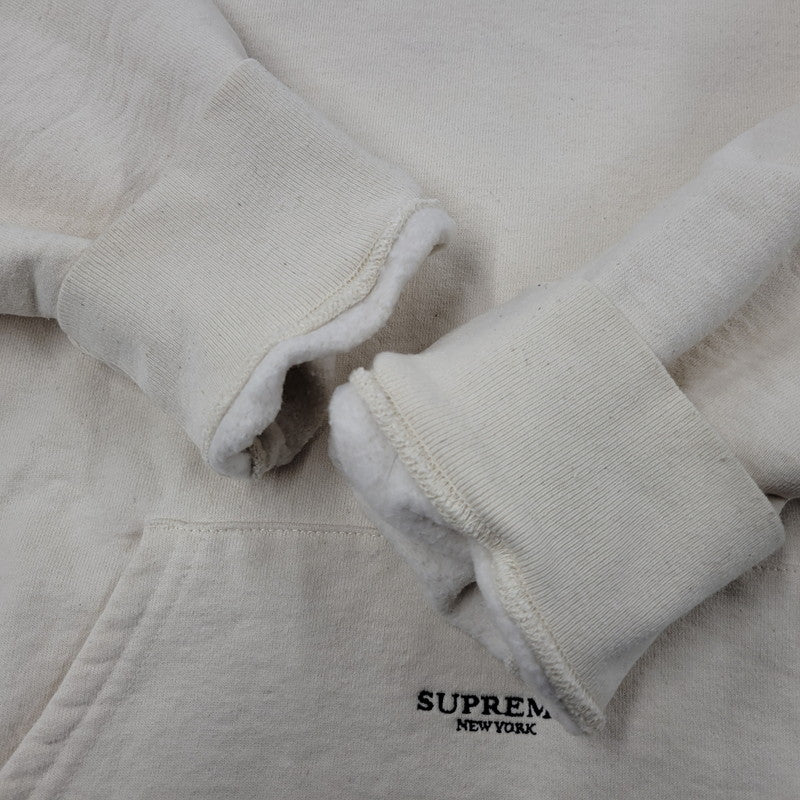 【中古品】【メンズ】 SUPREME シュプリーム 20AW MICRO LOGO HOODED SWEATSHIRT マイクロ ロゴ フーデッド スウェットシャツ トップス 長袖 149-260509-cs-22-izu サイズ：M カラー：ナチュラル 万代Net店