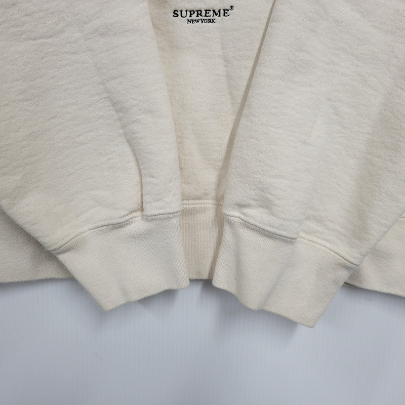 【中古品】【メンズ】 SUPREME シュプリーム 20AW MICRO LOGO HOODED SWEATSHIRT マイクロ ロゴ フーデッド スウェットシャツ トップス 長袖 149-260509-cs-22-izu サイズ：M カラー：ナチュラル 万代Net店
