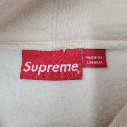 【中古品】【メンズ】 SUPREME シュプリーム 20AW MICRO LOGO HOODED SWEATSHIRT マイクロ ロゴ フーデッド スウェットシャツ トップス 長袖 149-260509-cs-22-izu サイズ：M カラー：ナチュラル 万代Net店