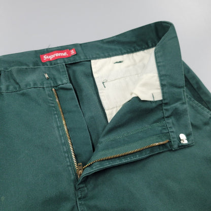 【中古品】【メンズ】 SUPREME シュプリーム WORK PANTS ワーク パンツ ボトムス ズボン 149-260509-cs-24-izu サイズ：34 カラー：グリーン 万代Net店