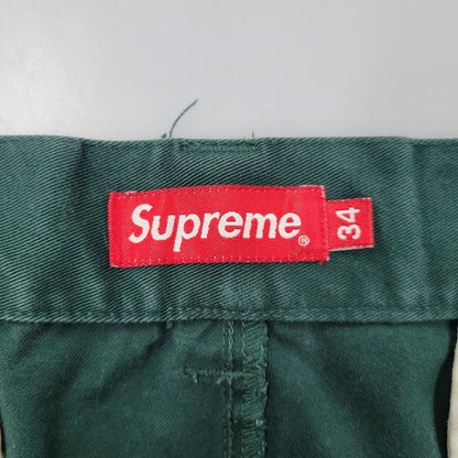 【中古品】【メンズ】 SUPREME シュプリーム WORK PANTS ワーク パンツ ボトムス ズボン 149-260509-cs-24-izu サイズ：34 カラー：グリーン 万代Net店