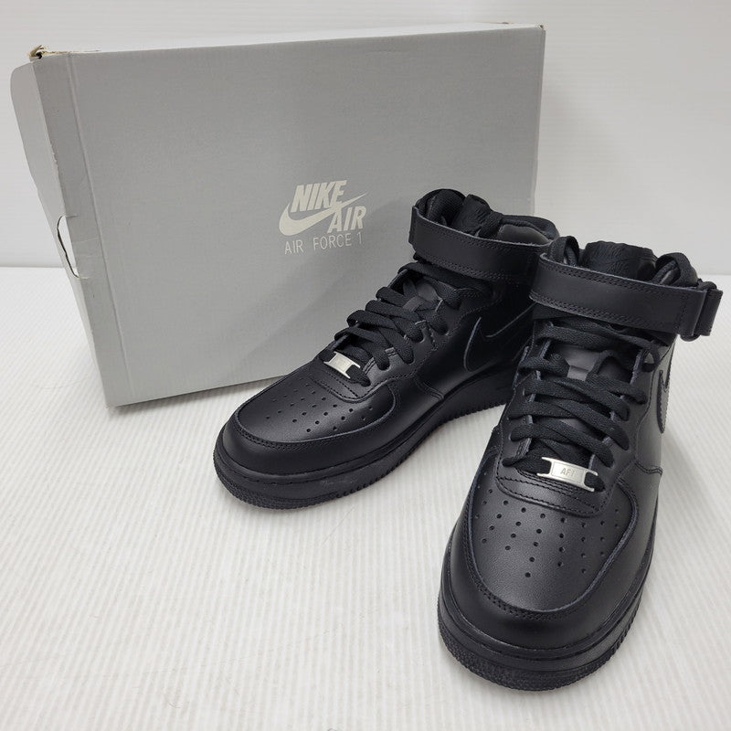 【中古美品】【メンズ】 NIKE ナイキ AIR FORCE 1 MID '07 315123-001 エアフォース 1 ミッド '07 スニーカー シューズ 靴 160-260509-as-22-izu サイズ：27cm カラー：BLACK/BLACK-BLACK 万代Net店