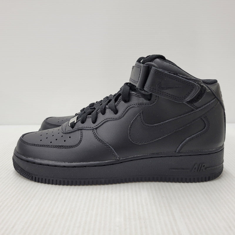 【中古美品】【メンズ】 NIKE ナイキ AIR FORCE 1 MID '07 315123-001 エアフォース 1 ミッド '07 スニーカー シューズ 靴 160-260509-as-22-izu サイズ：27cm カラー：BLACK/BLACK-BLACK 万代Net店