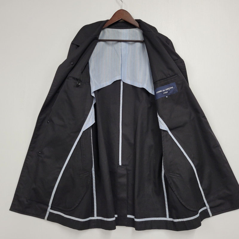 【中古品】【メンズ】 COMME des GARCONS HOMME コムデギャルソンオム SOUTIEN COLLAR COAT HS-C003 AD2006 ステンカラーコート アウター 140-260509-as-09-izu サイズ：S カラー：ブラック 万代Net店
