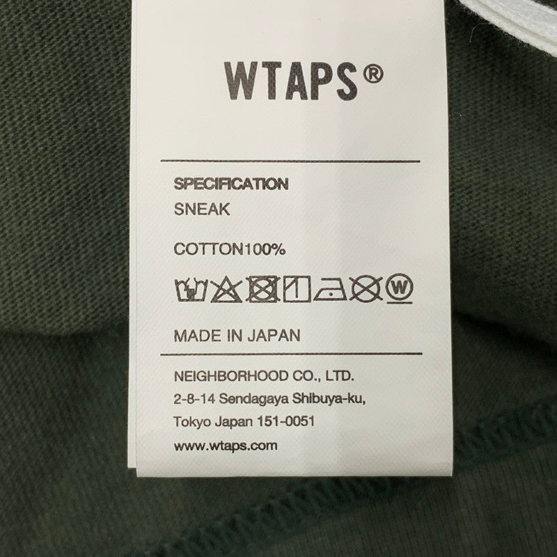 【中古品】【メンズ】 WTAPS ダブルタップス 25SS DOT SIGHT ドットサイト SS ショートスリーブ コットン トップス 半袖 142-260521-ya-11-izu サイズ：03 カラー：グリーン 万代Net店