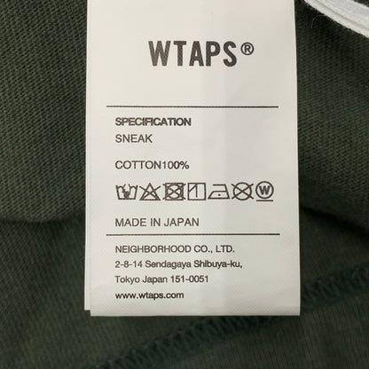 【中古品】【メンズ】 WTAPS ダブルタップス 25SS DOT SIGHT ドットサイト SS ショートスリーブ コットン トップス 半袖 142-260521-ya-11-izu サイズ：03 カラー：グリーン 万代Net店